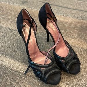 Jean Michel Cazabet heel leather and suede 40.5 womens